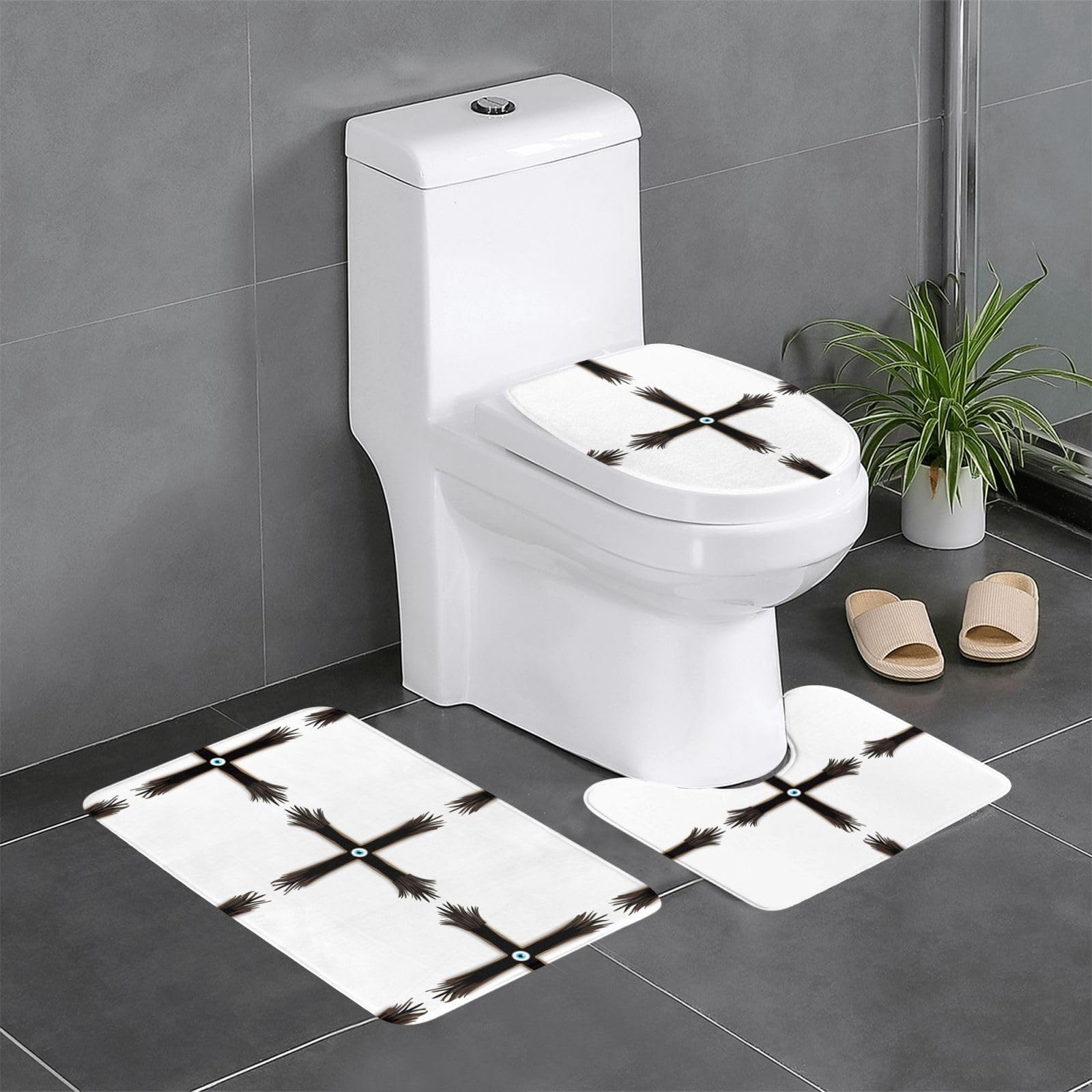 Tapis de salle de bain antidérapants pour éviter les sols humides et froids