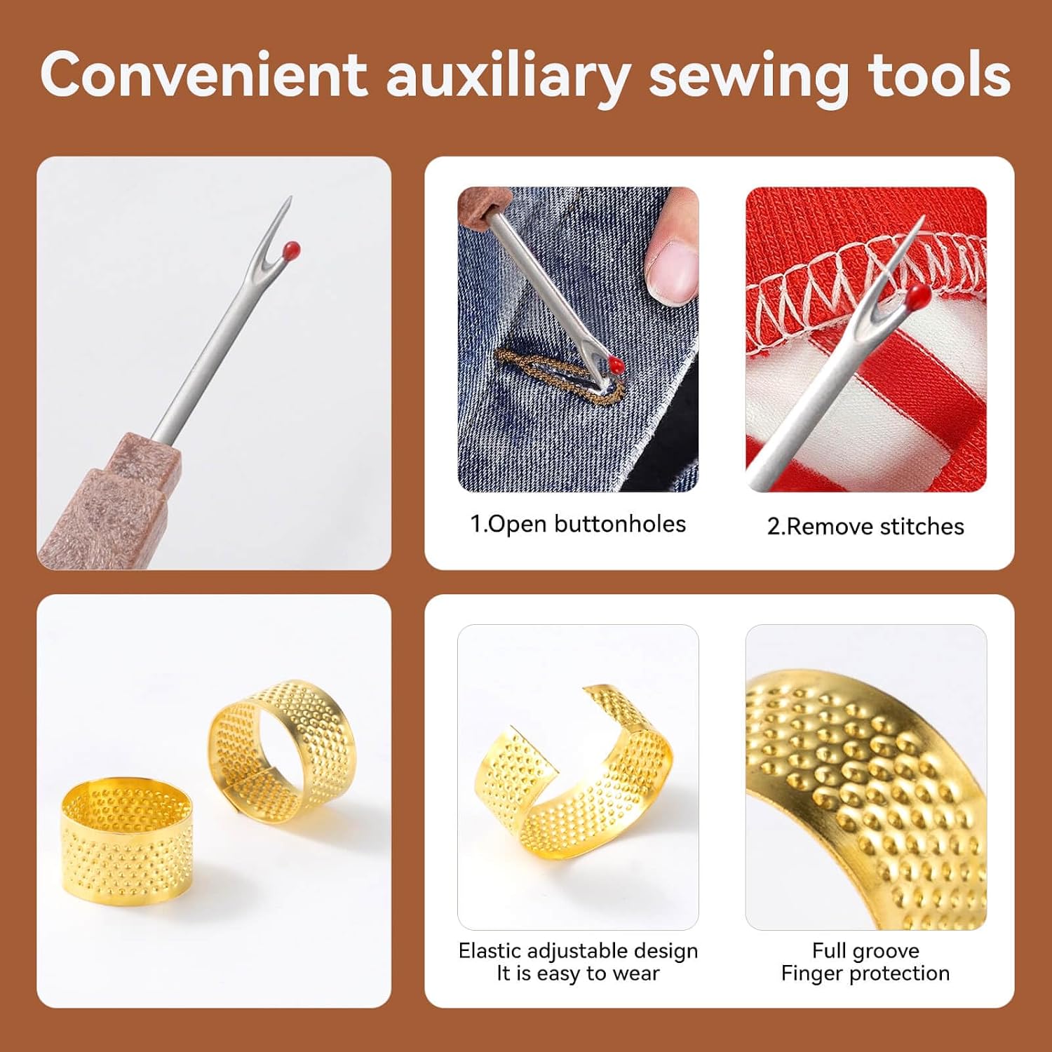 55 PCS Sewing Kit for Adults & Beginners, Steel Needles for Hand Sewing, Accessories and Supplies, Needle and Thread Kit for Hand, Home, Travel & Clothing Repair