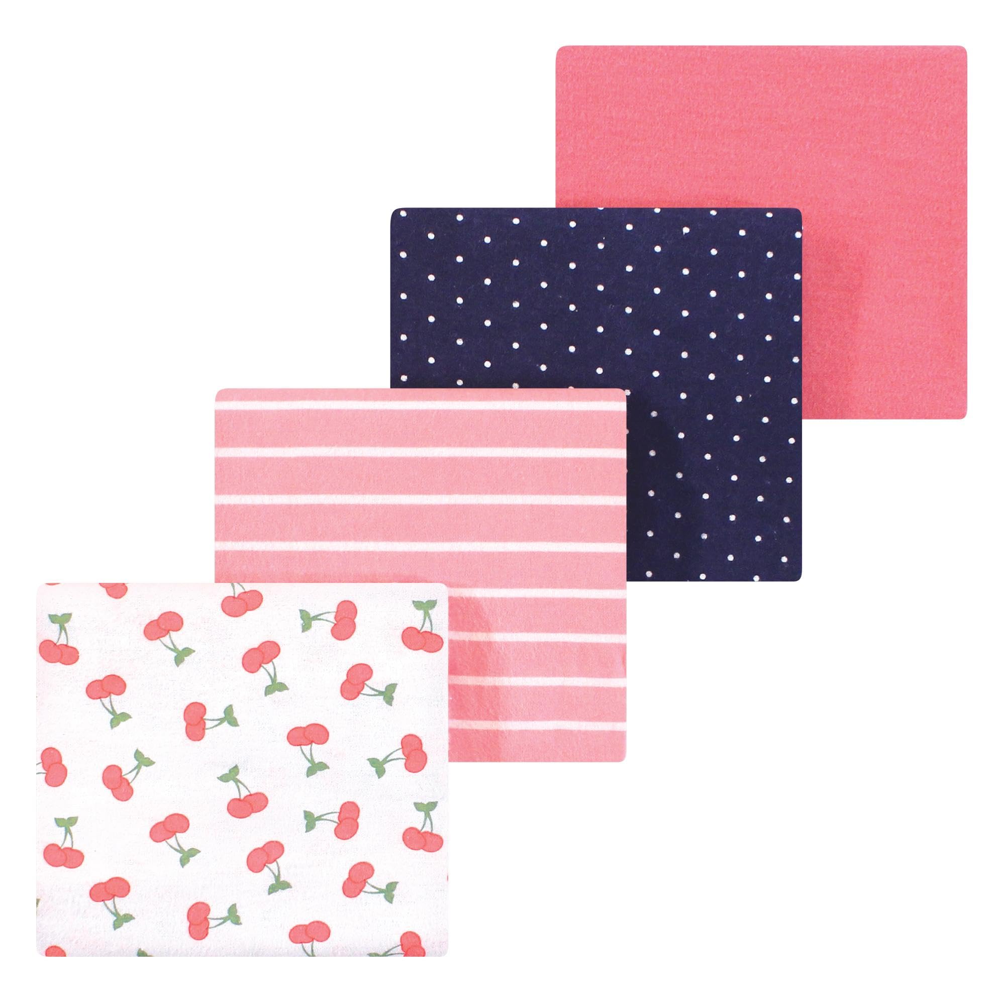 Luvable Friends Little Treasure Flannel Receiving Blankets 4pk