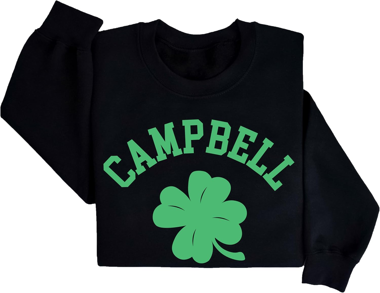 Personalized St Patricks Day Sweatshirt | Custom Family Name Shamrock St Pattys Sweatshirts for Men and Women | Saint Patrick's Irish Crewneck Sweatshirt & Hoodies - Image 9