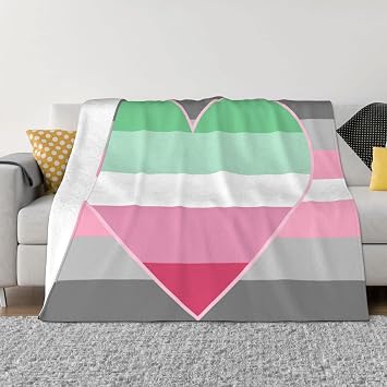 Demigirl Abro-Pride Flag LGBTQ Cozy Up with Our Ultra-Soft Fleece Blanket - Perfect for Home and Travel 60"x50"
