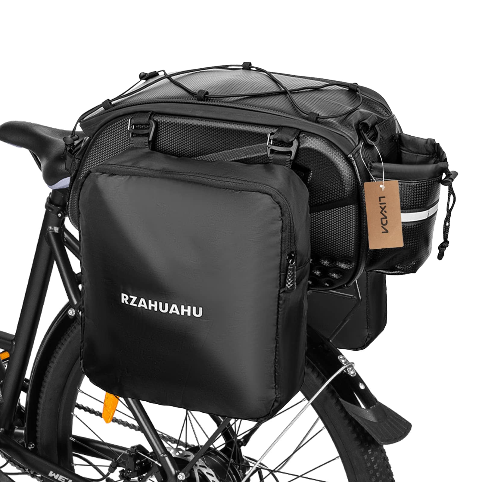Amazon | Lixada 自転車 リアバッグ 3-in-1 自転車 バック キャリア 