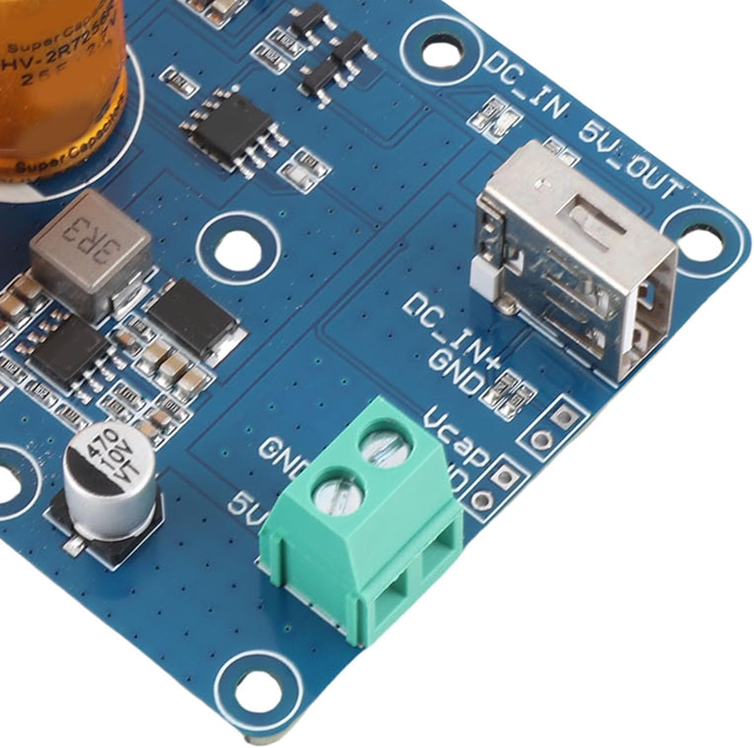 Super Capacitor UPS Power Backup for – Emergency Data Storage, Lightweight Design, Fit for RPI 4/5/, 4S Configuration