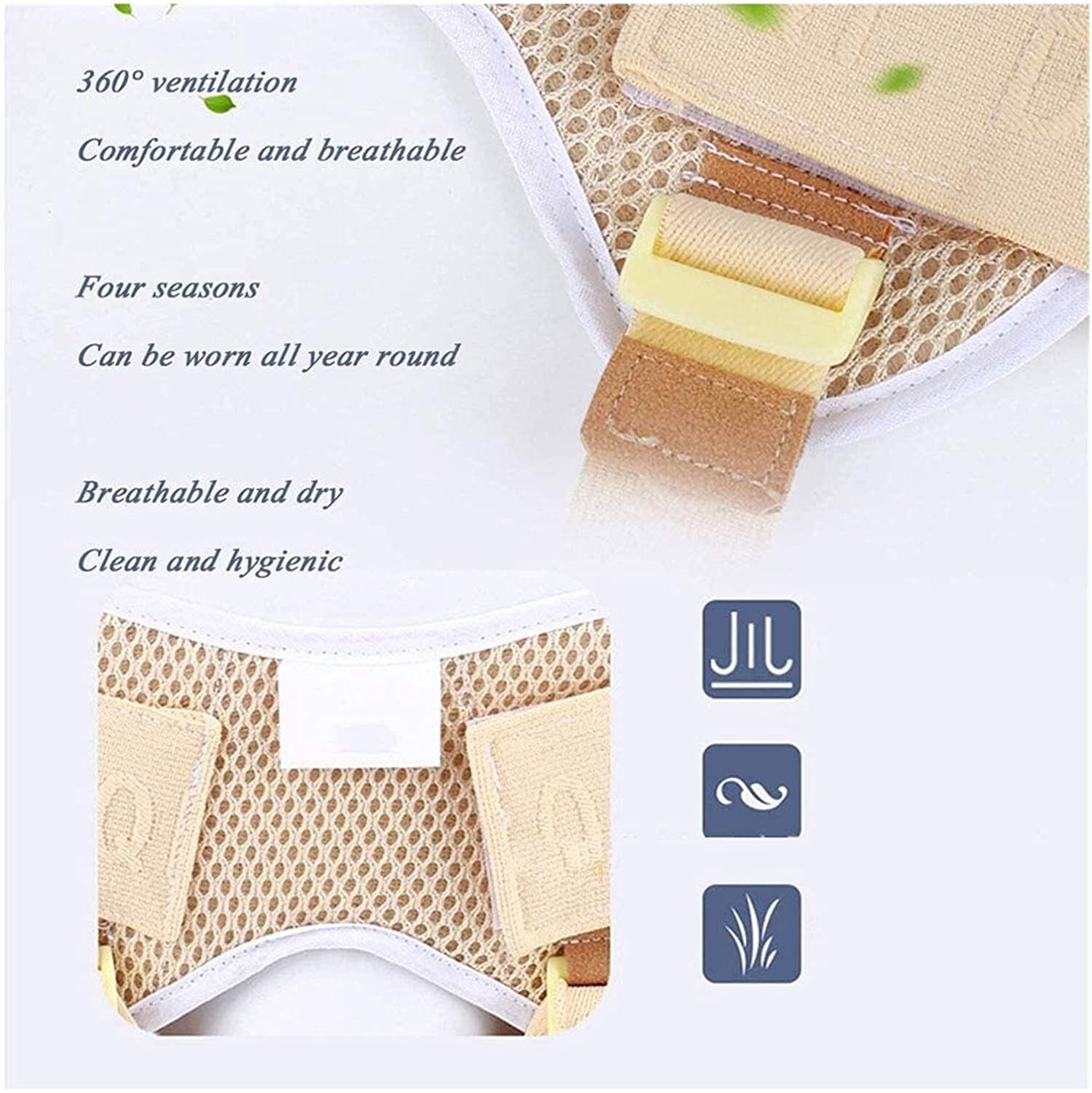 Ceinture herniaire pour double hernie inguinale ou sportive, sangle de taille réglable, treillis de soutien herniaire avec coussinets de compression amovibles Ceinture herniaire (Couleur : Small)