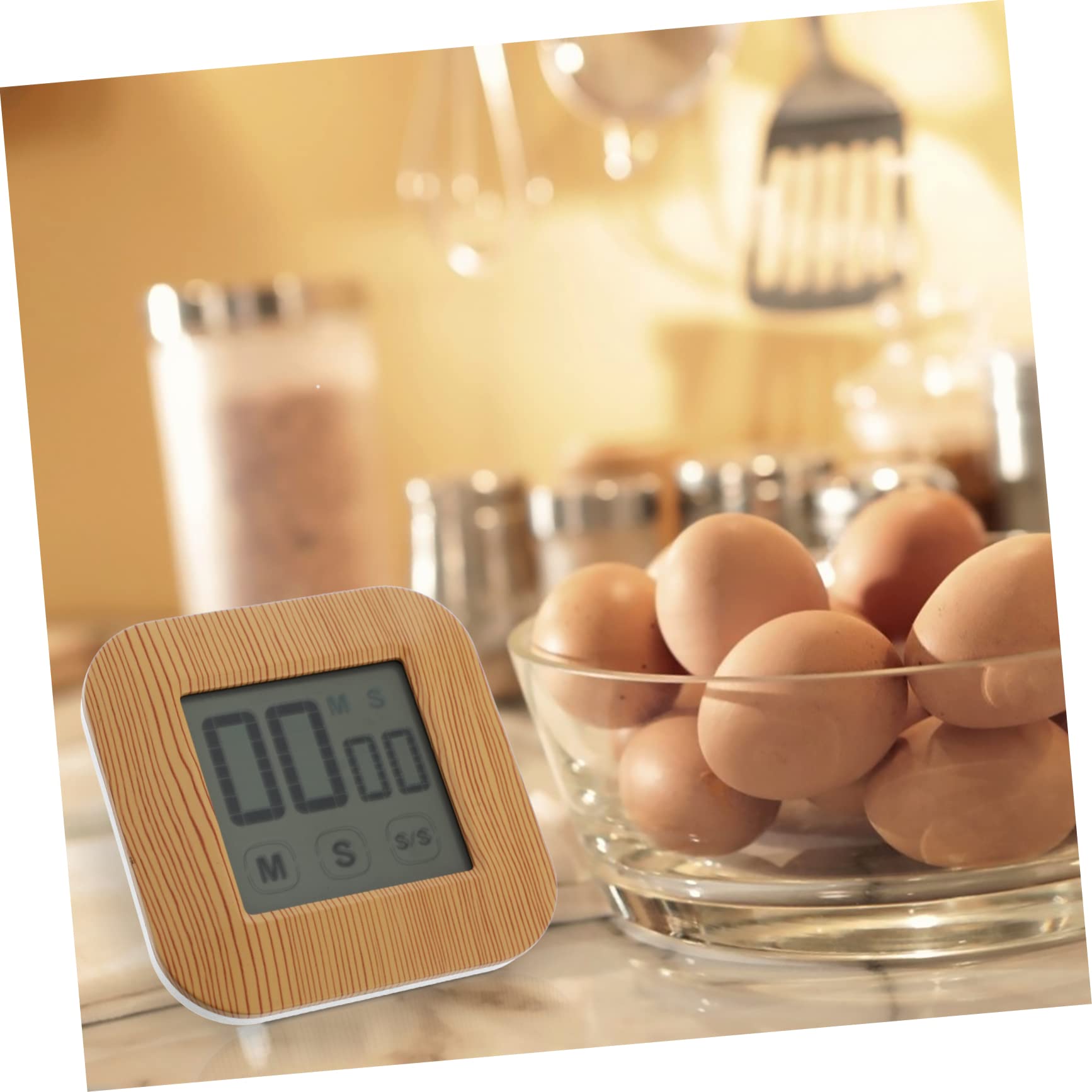 ULTECHNOVO 3pièces Minuteur De Cuisine Touch avec Alarme Chronomètre De Cuisine Pratique pour pour Professeurs Chefs Herbe Facile à Utiliser Magnétique Design Élégant