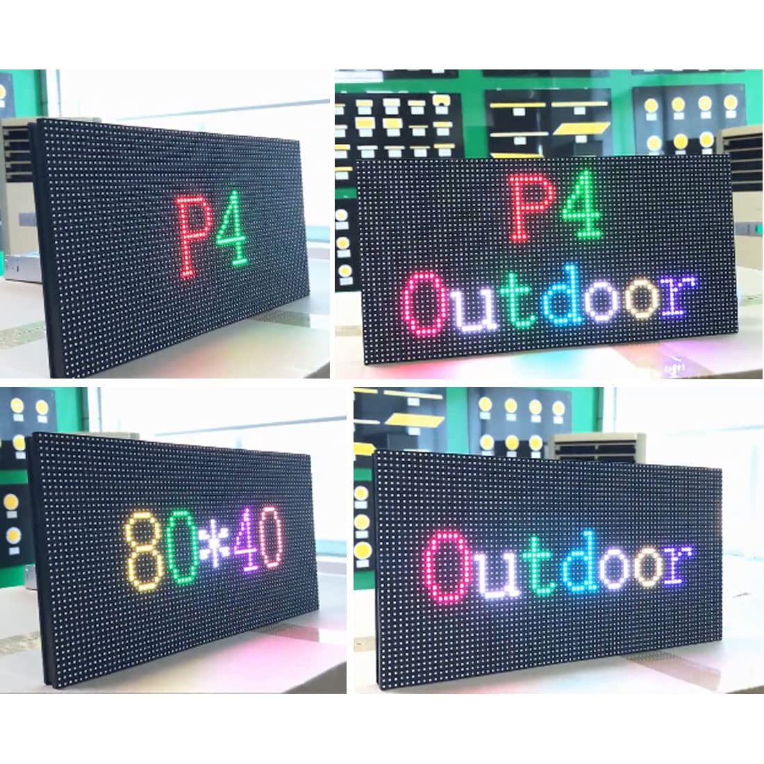 Amazon | NICESO P4 RGB LEDマトリックスパネル 80X40ピクセル