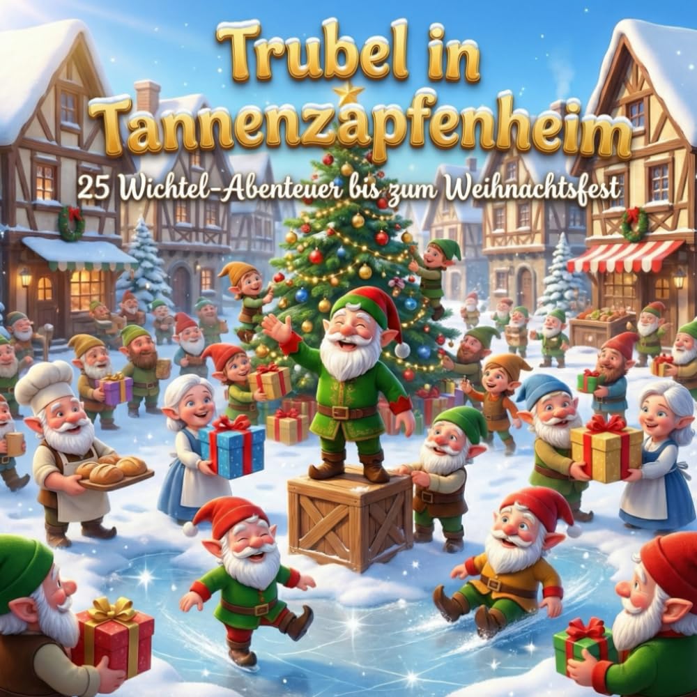 Trubel in Tannenzapfenheim – Wichtel Adventskalender Buch für Kinder: 25 magische Wichtelgeschichten zum Vorlesen & Mitfiebern – der ideale Begleiter durch eine fröhliche Adventszeit