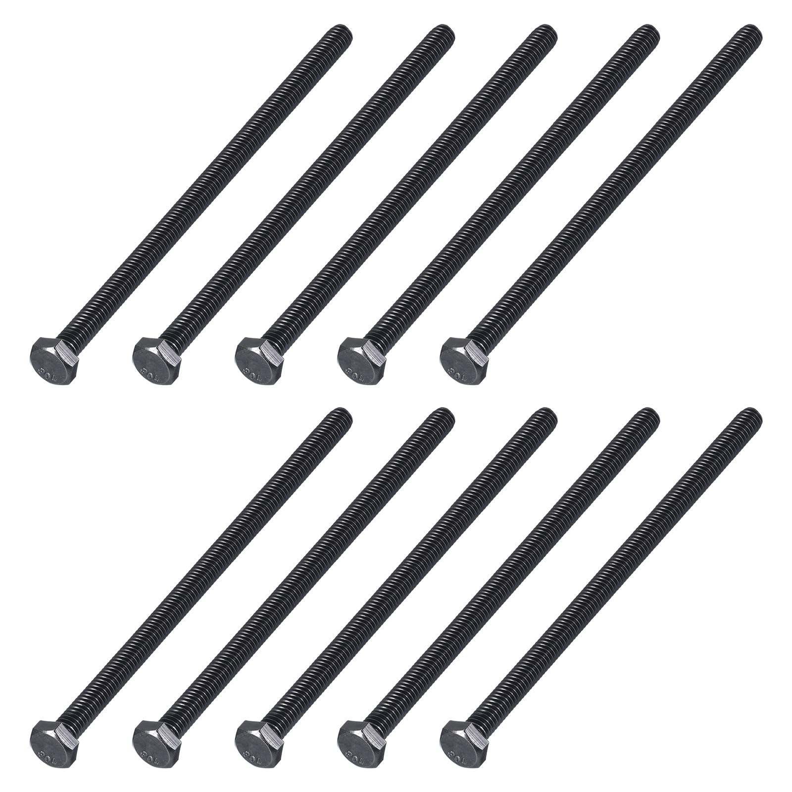 METALLIXITY Hex Head Bolts (5/16-18 x 6") 20Pcs, 304 Stainless Steel 18-8, Fully Threaded, External Hex Drive