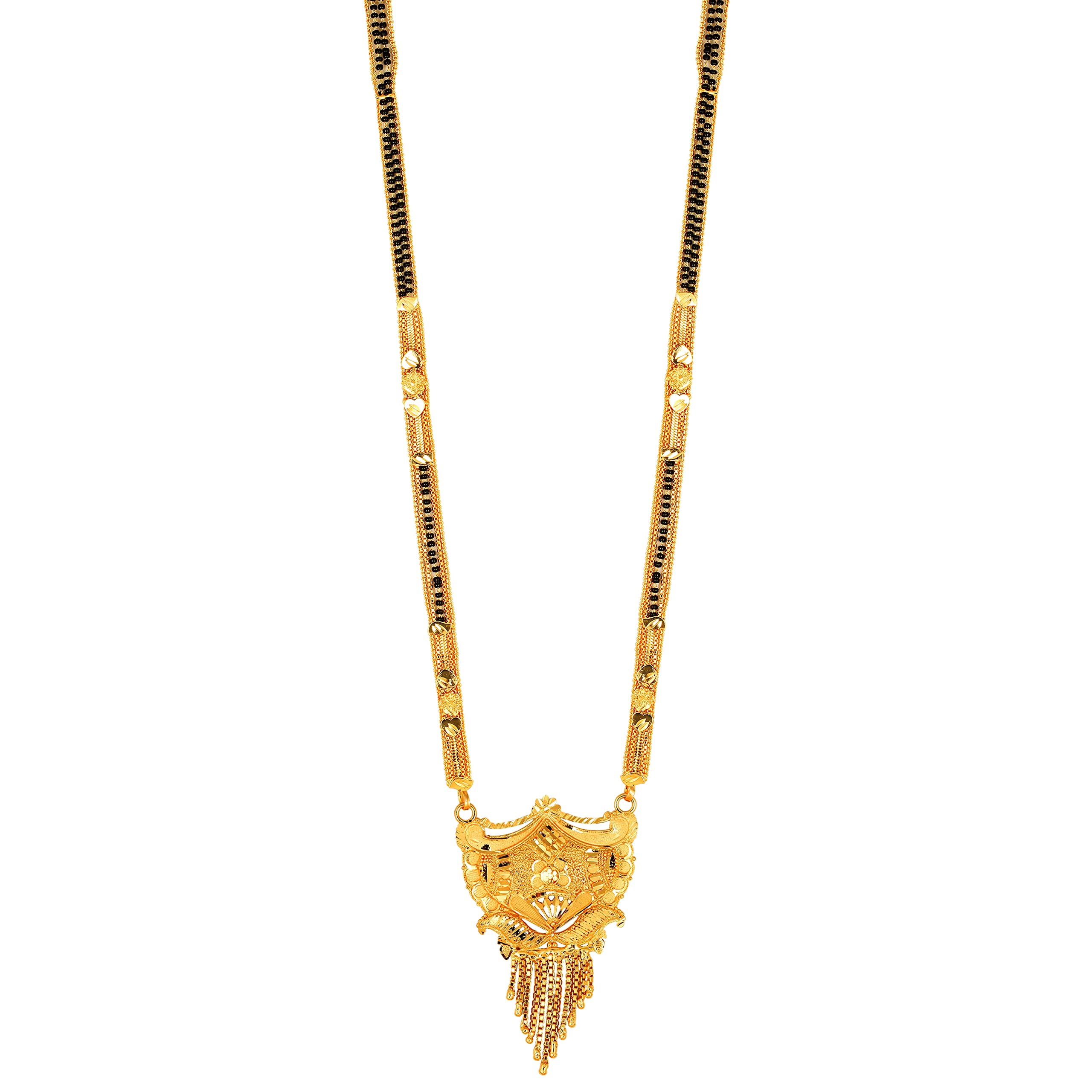 MEENAZ Mangalsutra For Women Girls Ladies Temple South Indian Traditional 1 Gram Gold Stylish Maharashtrian Long Double Chain Wati Mangal sutra Pendant Tanmaniya Black golden Nallapusalu Chains-525 (B0BP2SFTR8) Amazon Price History, Amazon Price Tracker