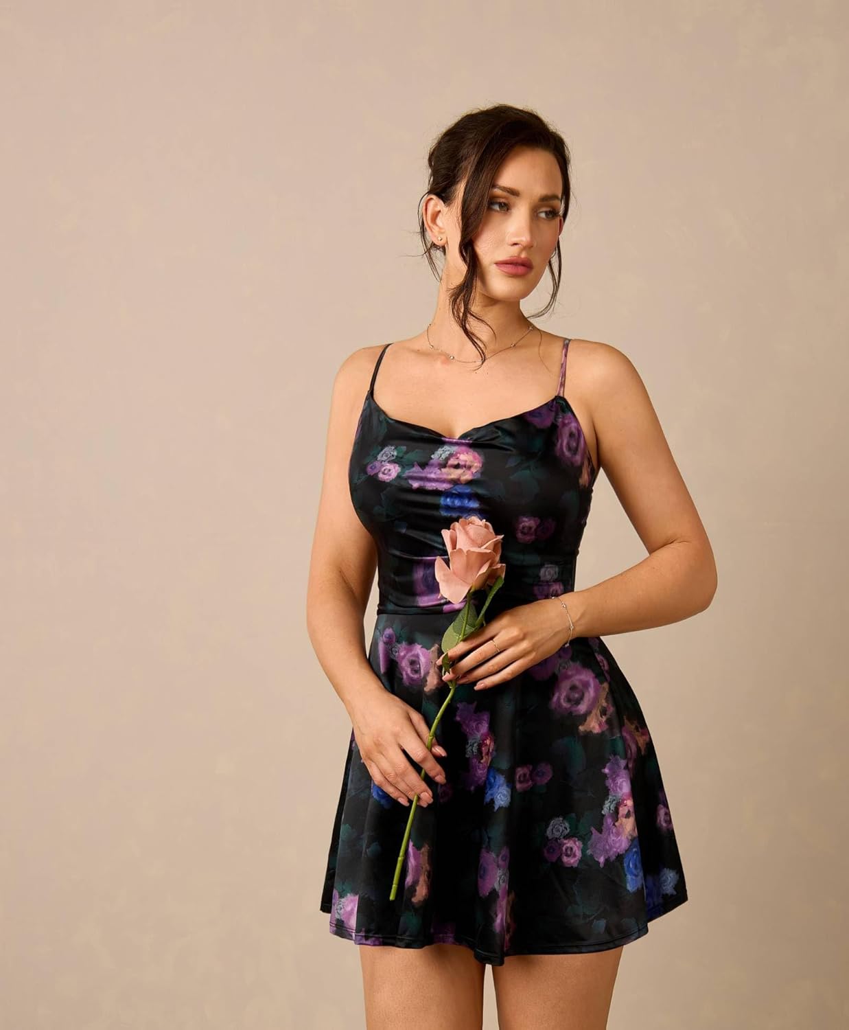 Popilush Party Dresses for Women Corset A-Line Mini Birthday Cocktail Date Night Club Dresses Shapewear Tummy Control Outfits