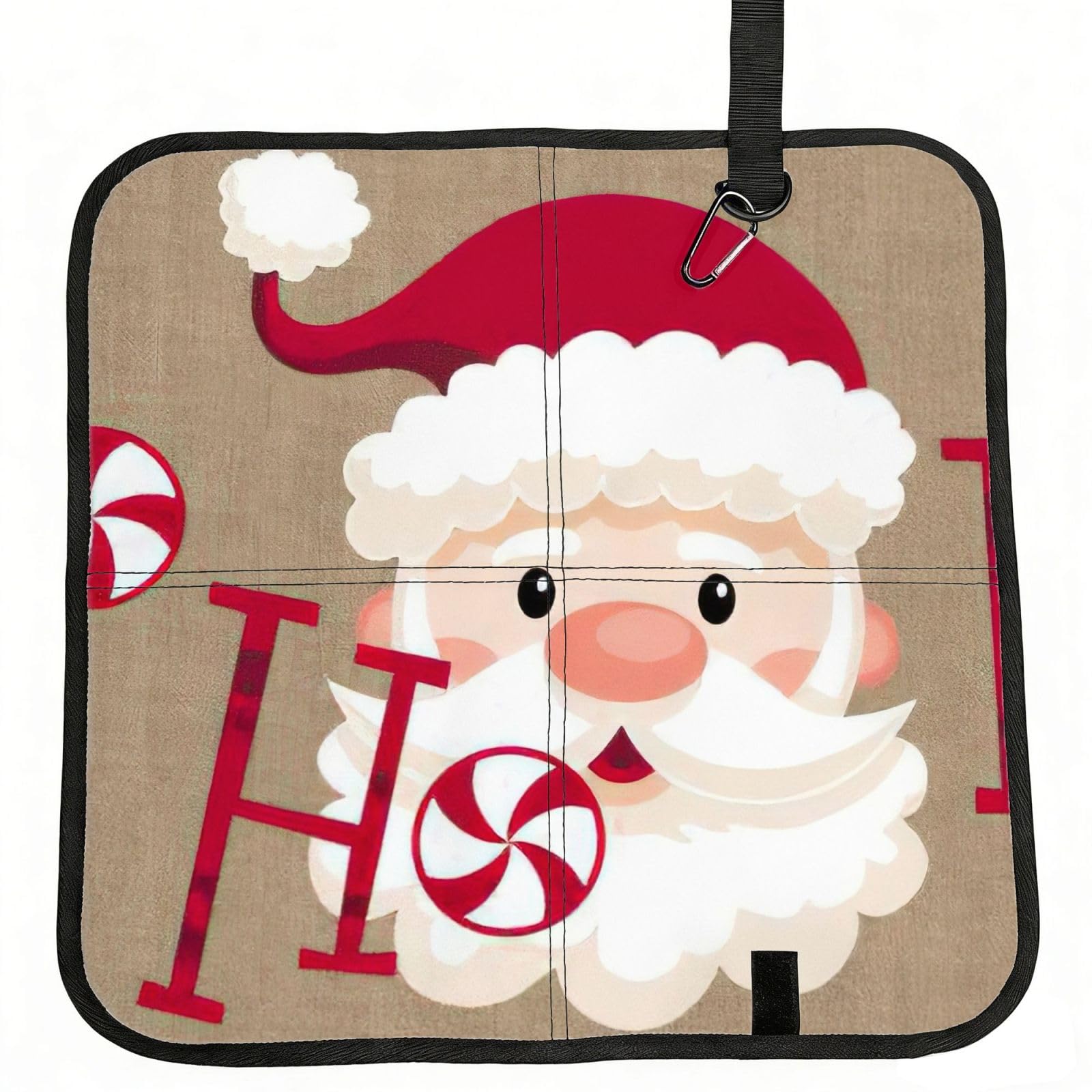 bghdfa Merry Christmas 1 Print Outdoor Sitting Mat Waterproof Oxford Cloth Seat Cushion Folding Foam Camping Seat For Picnic