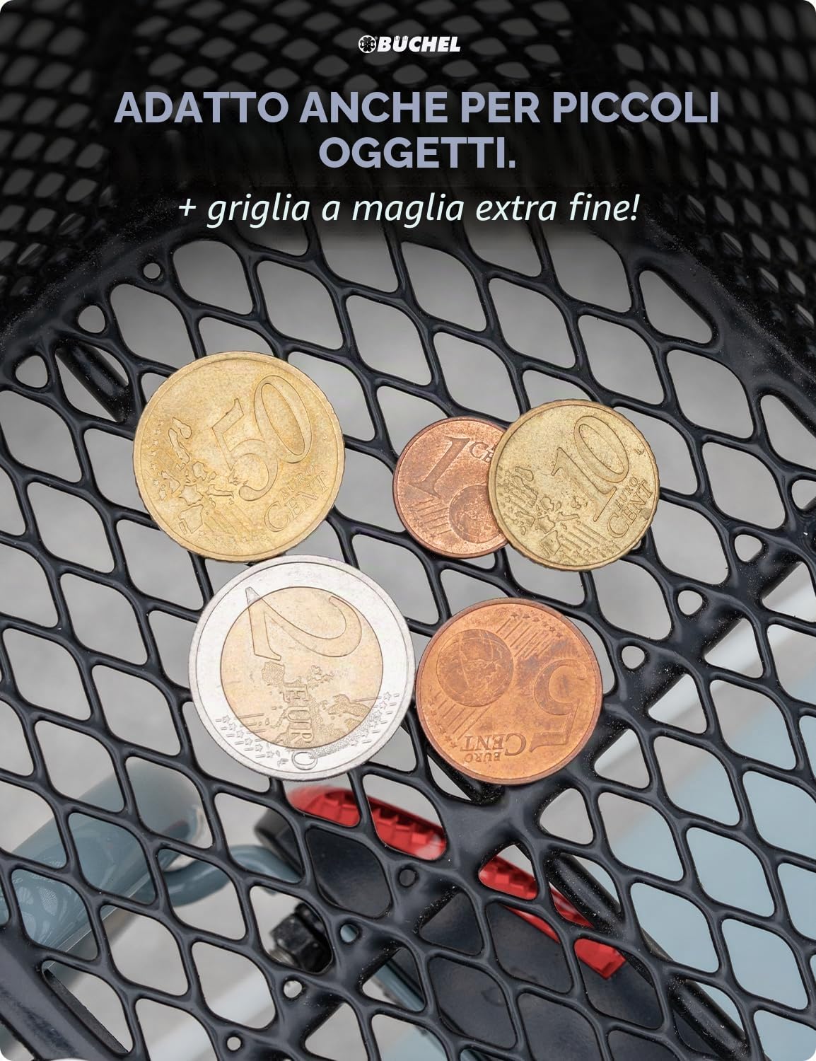 BÜCHEL Cestino posteriore per bicicletta | XXL Jumbo Pro con materiale di fissaggio per portapacchi per bicicletta | capacità di carico fino a 20 kg | cestino per bicicletta per bicicletta per bambini