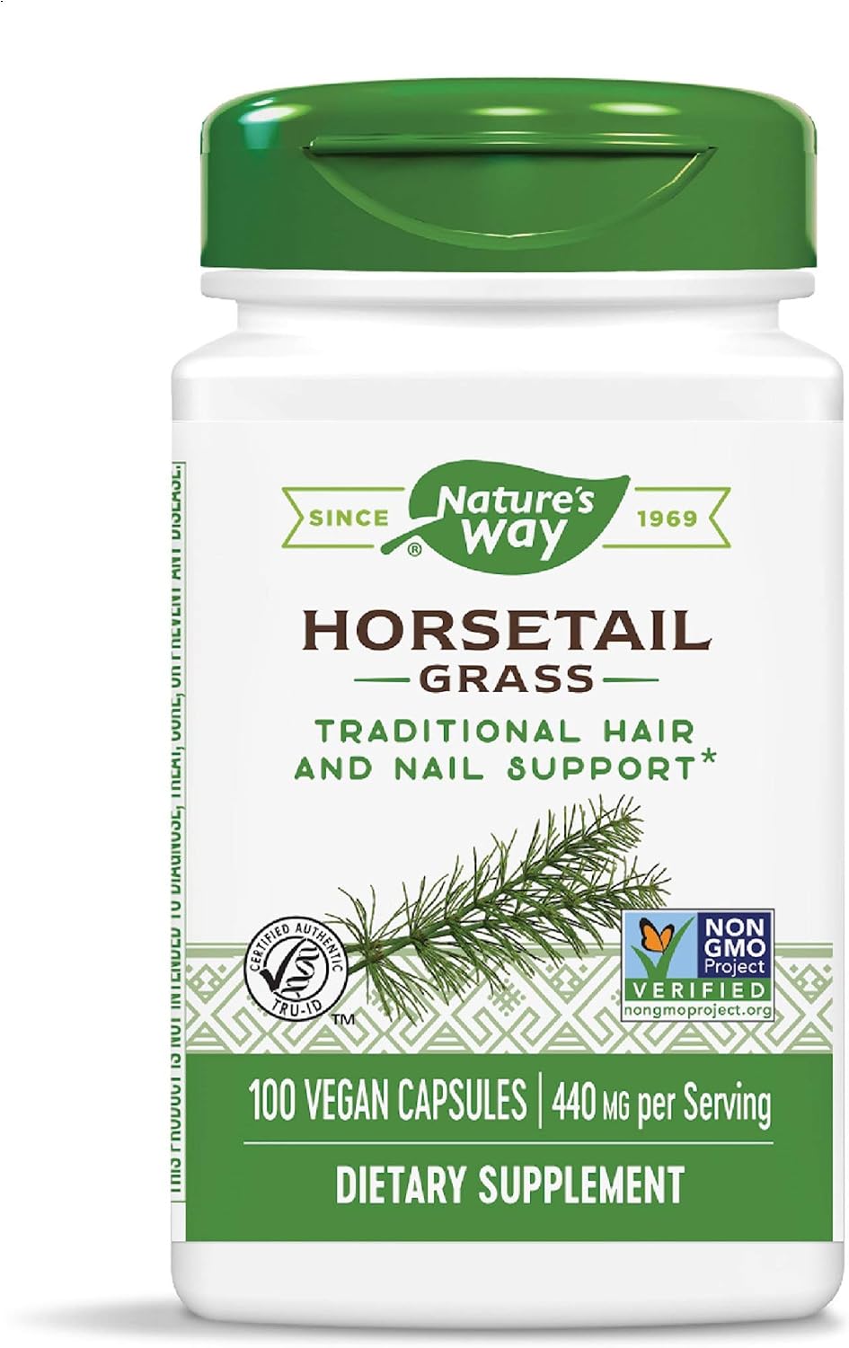 Nature's Way Premium Herbal Horsetail Grass 440 mg 100 VCaps