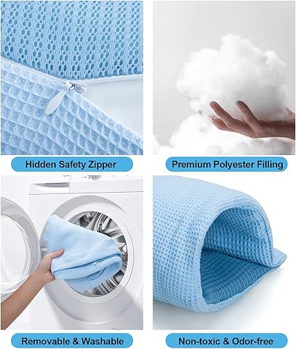 Miniatura 4 de Almohada de lactancia multifuncional 5 en 1 con almohada de brazo, cojín ergonómico más ancho para lactancia materna para mamá y bebé, tela