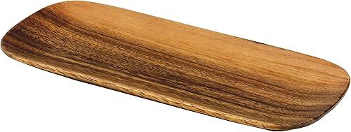 Pacific Merchants Trading Acaciaware Bandeja ovalada, 12 pulgadas por 5 pulgadas por 0.75 pulgadas