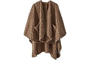 Fuzzy Sherpa Home Library Essentials Wearable Fleece Blanket with Pockets