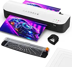 Plastificadora e Laminadora A3 127V, para Professores, Casa e Escritório, Emplastificadora Compacta com Laminação Quente e Fria para Trabalhos Escolares, Fotos e Documentos