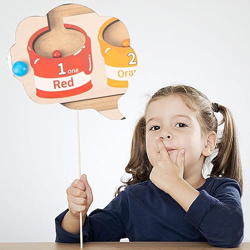 Miniatura 8 de lonfypeng Laberinto magnético de color y números, juguetes Montessori de motricidad fina para niños, juguetes magnéticos de madera a juego de