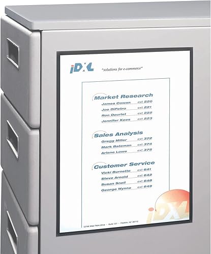 Miniatura 5 de C-Line Protectores magnéticos para cubículos para superficies de metal y pizarra, transparentes, 8.5 x 11 pulgadas, 2 por paquete (37911) (paquete