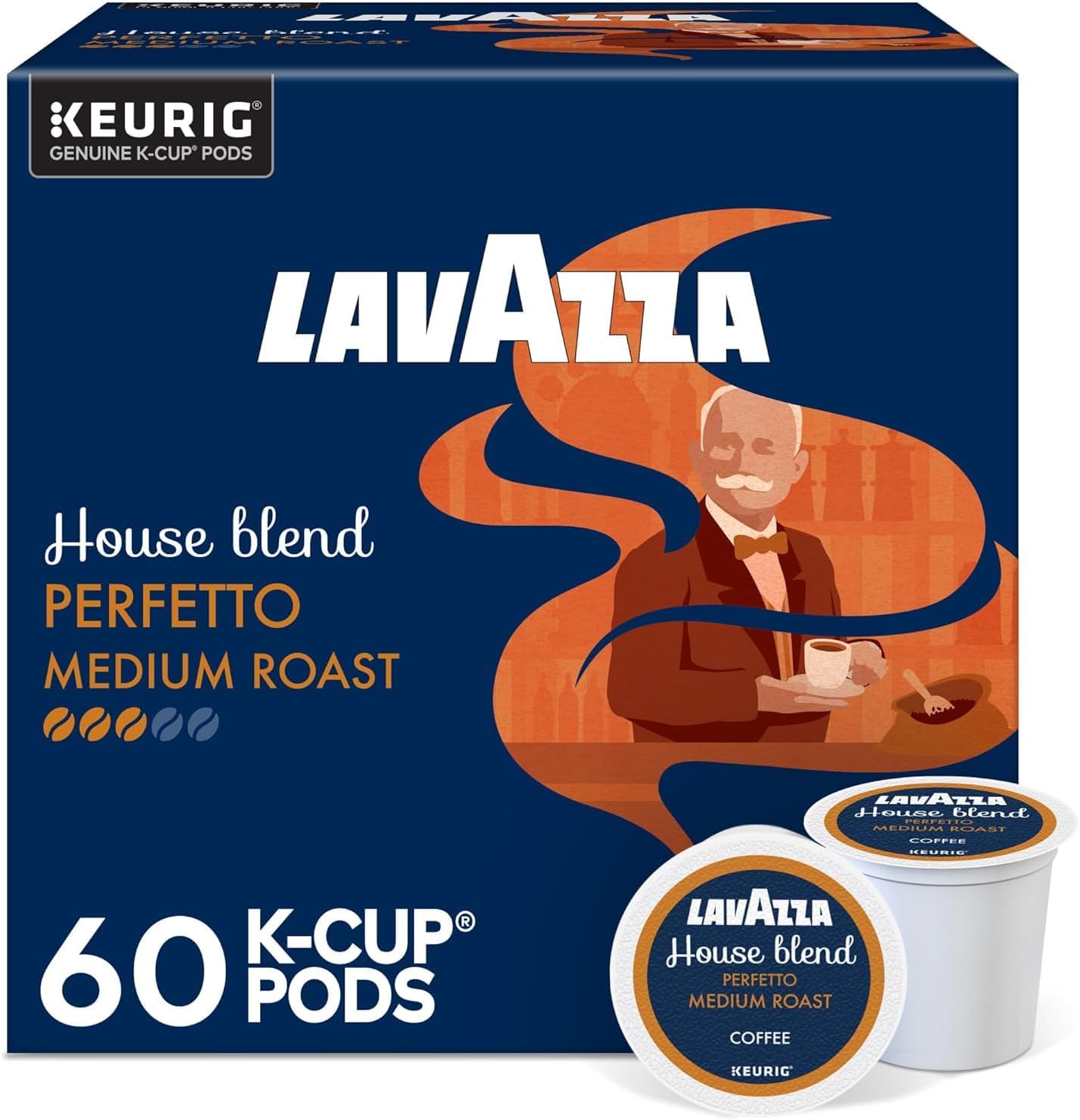 Lavazza Dark Roast Perfetto Single-Serve Coffee Pods, 10 Each (Pack Of 6)