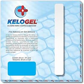 FITA DE SILICONE PARA CICATRIZ E QUELOIDE 20X3CM KELOGEL