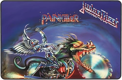 Miniatura 7 de Judas - Tapete de metal con banda de metal para puerta de sacerdote para dormitorio, sala de estar, divertido tapete absorbente de baño, decoración