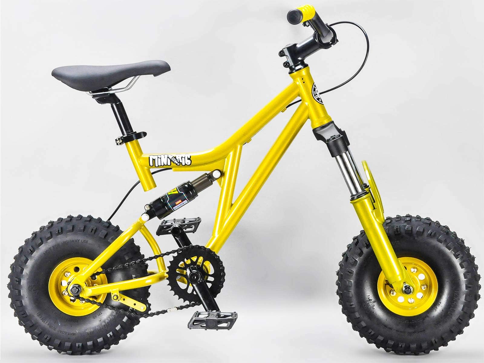 Rocker BMX Mini Rig Downhill Bike Gold choose grips and wheels colour (Gold)