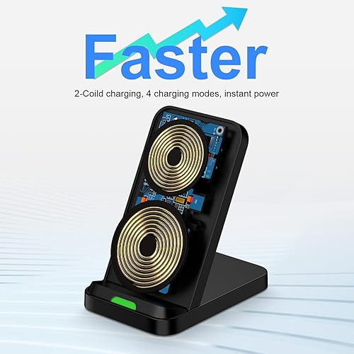 Miniatura 3 de Cargador inalámbrico Soporte de carga rápida para Samsung Galaxy S25 FES25UltraS24 PlusS23+S22S21S20S10, cargador de teléfono inalámbrico Estación