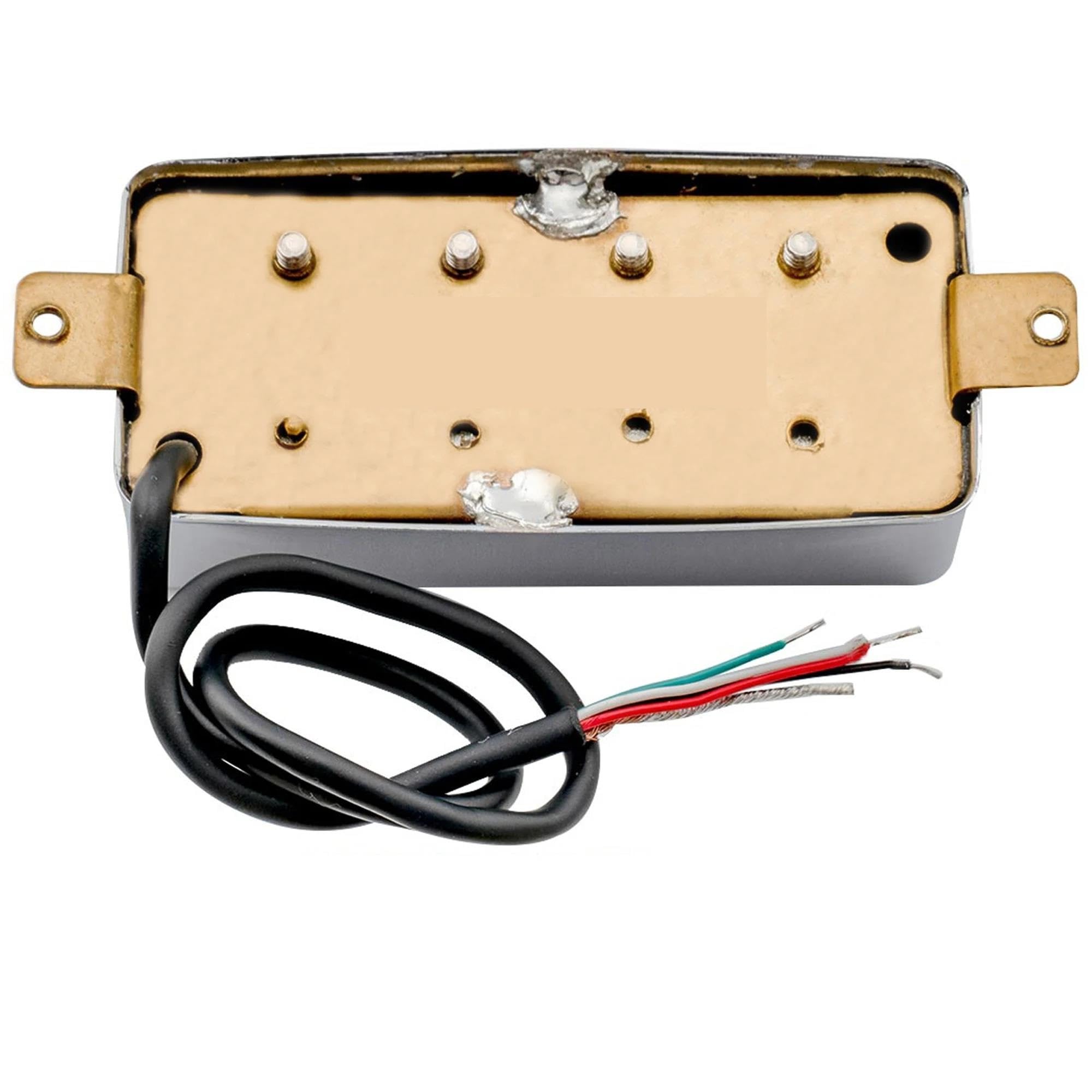 Pastilla De Guitarra Eléctrica Profesional Pastilla De Mástil Humbucker Cubierta De Alnico 5 | Bajo eléctrico de 4 cuerdas cromado