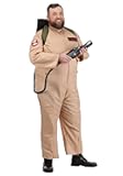Deluxe Plus Size Ghostbusters Halloween Costume | Adult Ghostbusters Jumpsuit Uniform with Proton Pack for Men