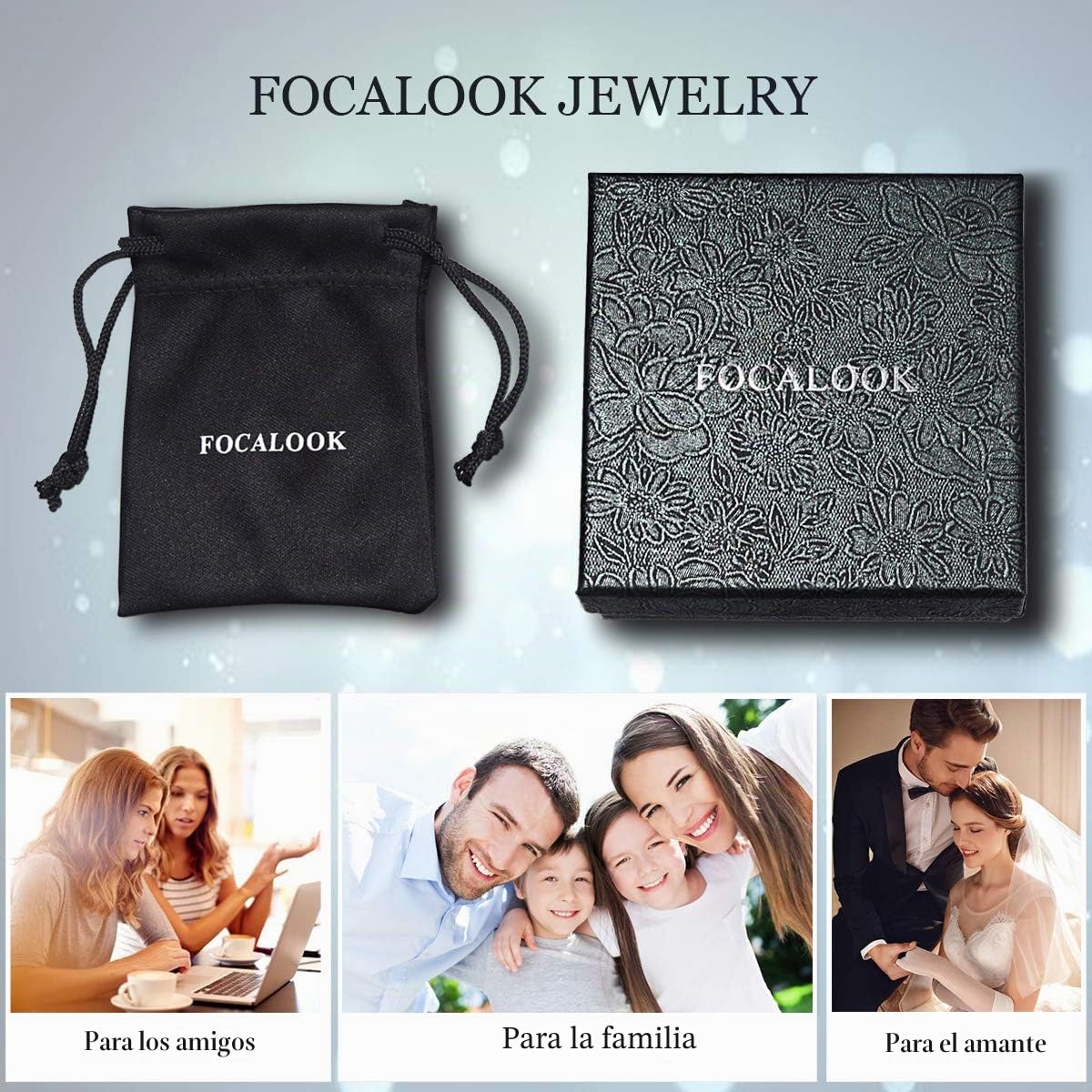FOCALOOK Collar de Plata de Ley 925 de Mujer Moneda Memorial Collar de Moda Vintage con Cadena Fina de Cuello Joyerías Simples de Moda