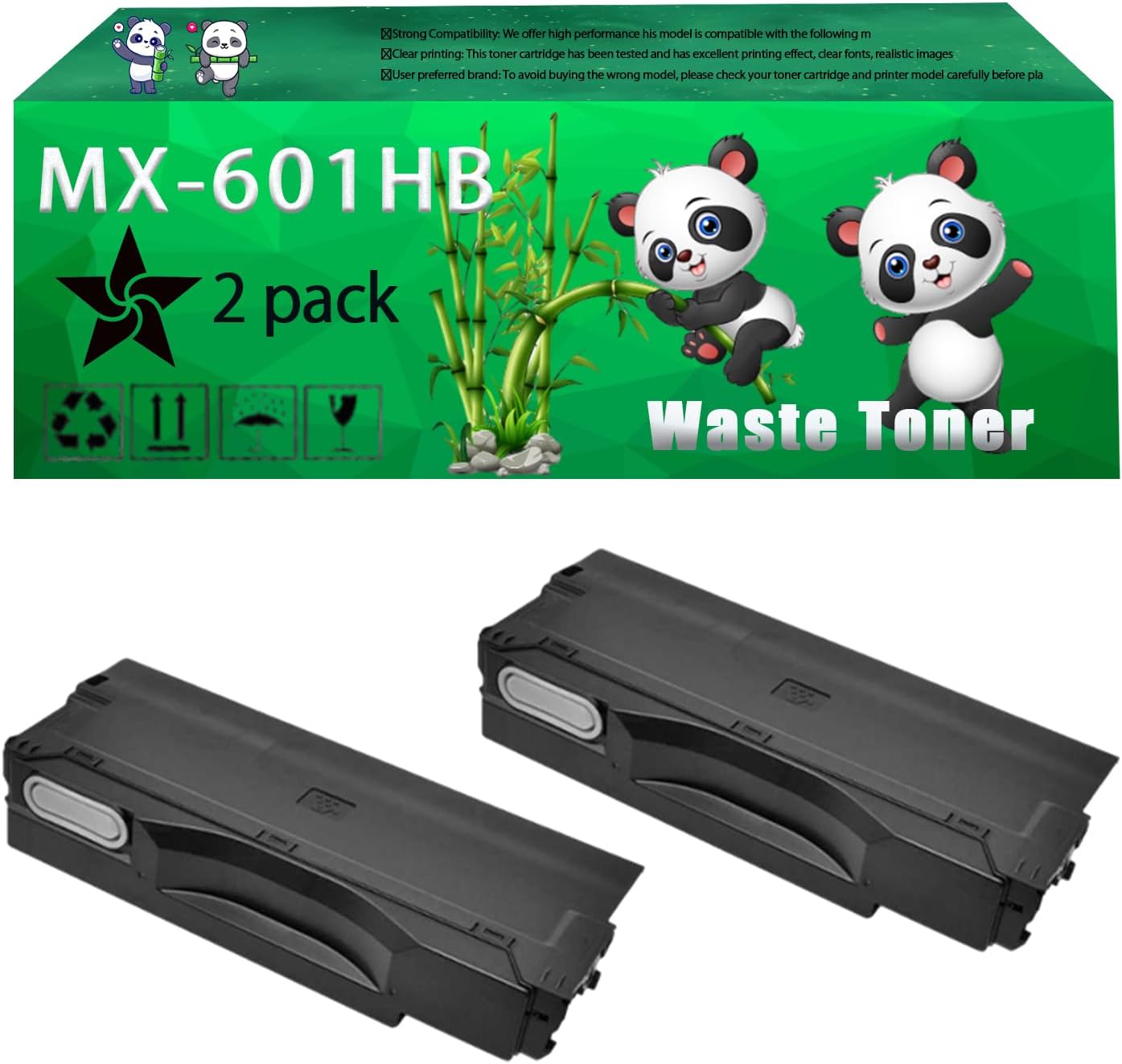 Replacement MX-601HB Waste Toner Container Compatible for Sharp MX-2651 ...