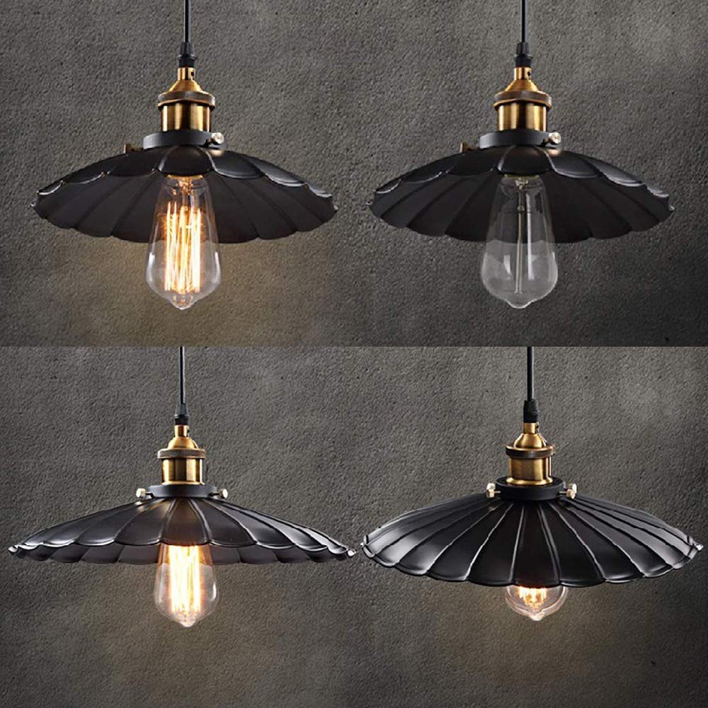 Machine Falda Negra Industrial Retro Colgando suspensión Ligero Loft Loft Ajustable Colgante LUZ DE ALMACENA DE DROPIZA DE DROPIZA DE Comedor LANZADLIERS MAX 40w? 34 cm Arañas Modernas