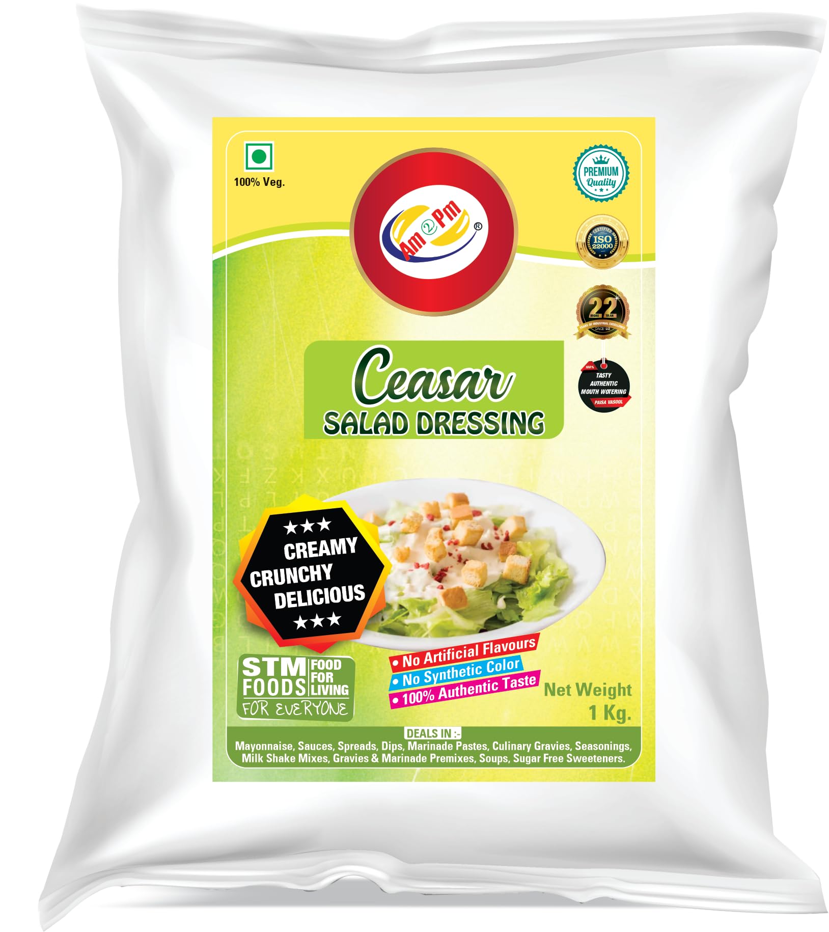 Am 2 Pm - Caesar Salad Dressing Salad Sauce Creamy Crunchy Delicious Perfect Combination For Making Delicious And Healthy Salads -1KG (B0CBVLD5N4) Amazon Price History, Amazon Price Tracker
