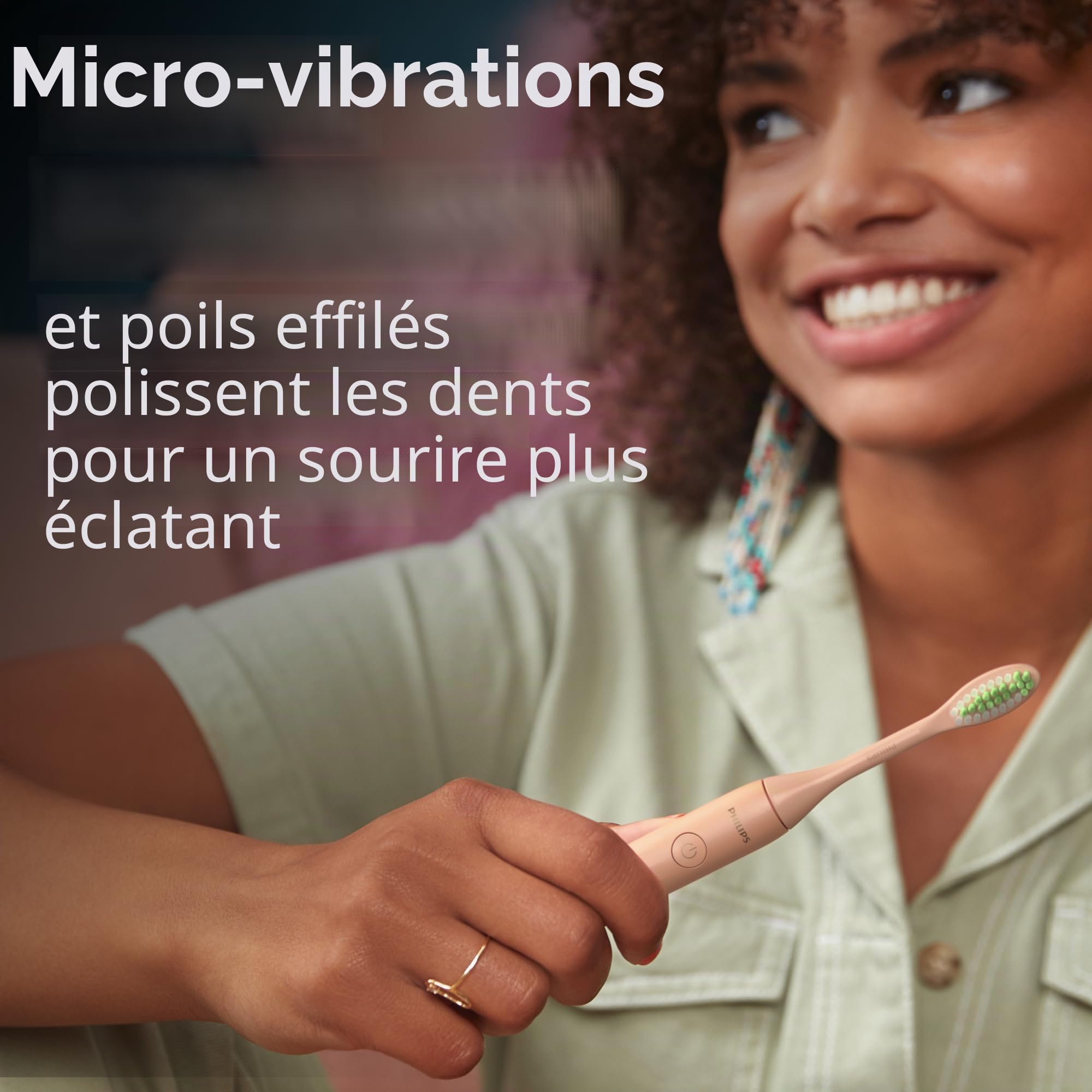SONICARE Philips One HY1200/05 Brosse à dents rechargeable Champagne