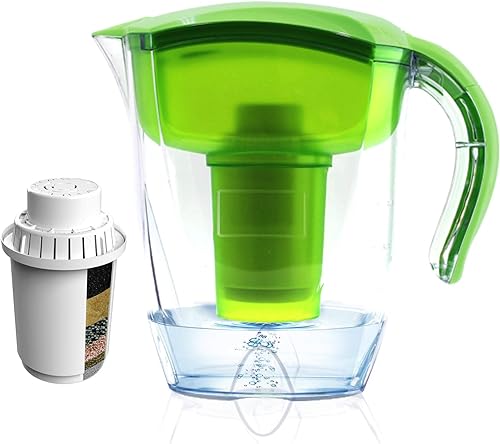 Miniatura 1 de Jarra de filtro de agua alcalina, hervidor de filtro de 3,5 L, jarra de filtro de agua alcalina de alto pH, filtración única de múltiples etapas,