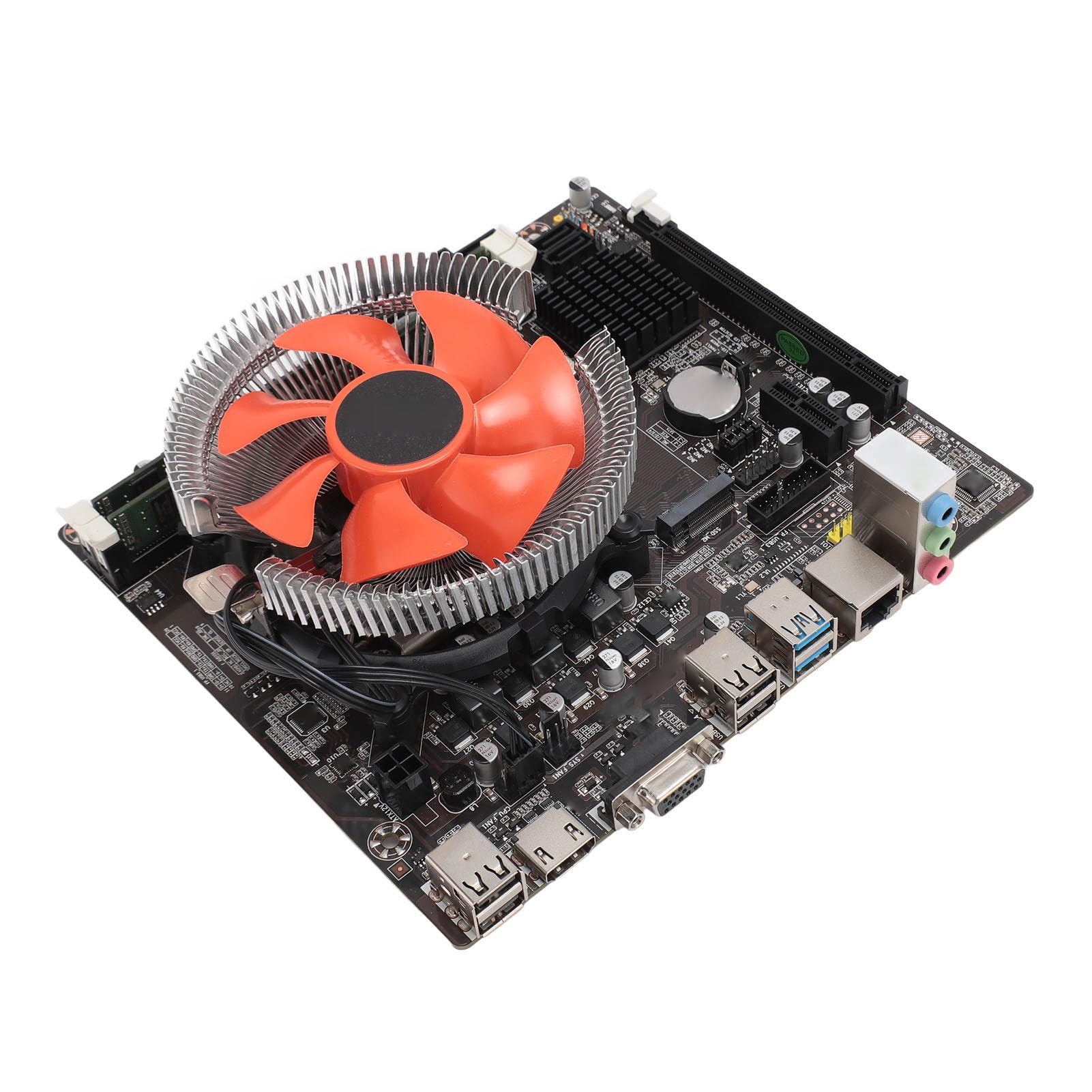Płyta Główna do Komputera Stacjonarnego LGA 1155 CPU Combo, Zestaw Procesorów Płyty Głównej B75, Procesor I5 3470 8G DDR3 Płyta Główna z Wentylatorem Chłodzącym do Komputera