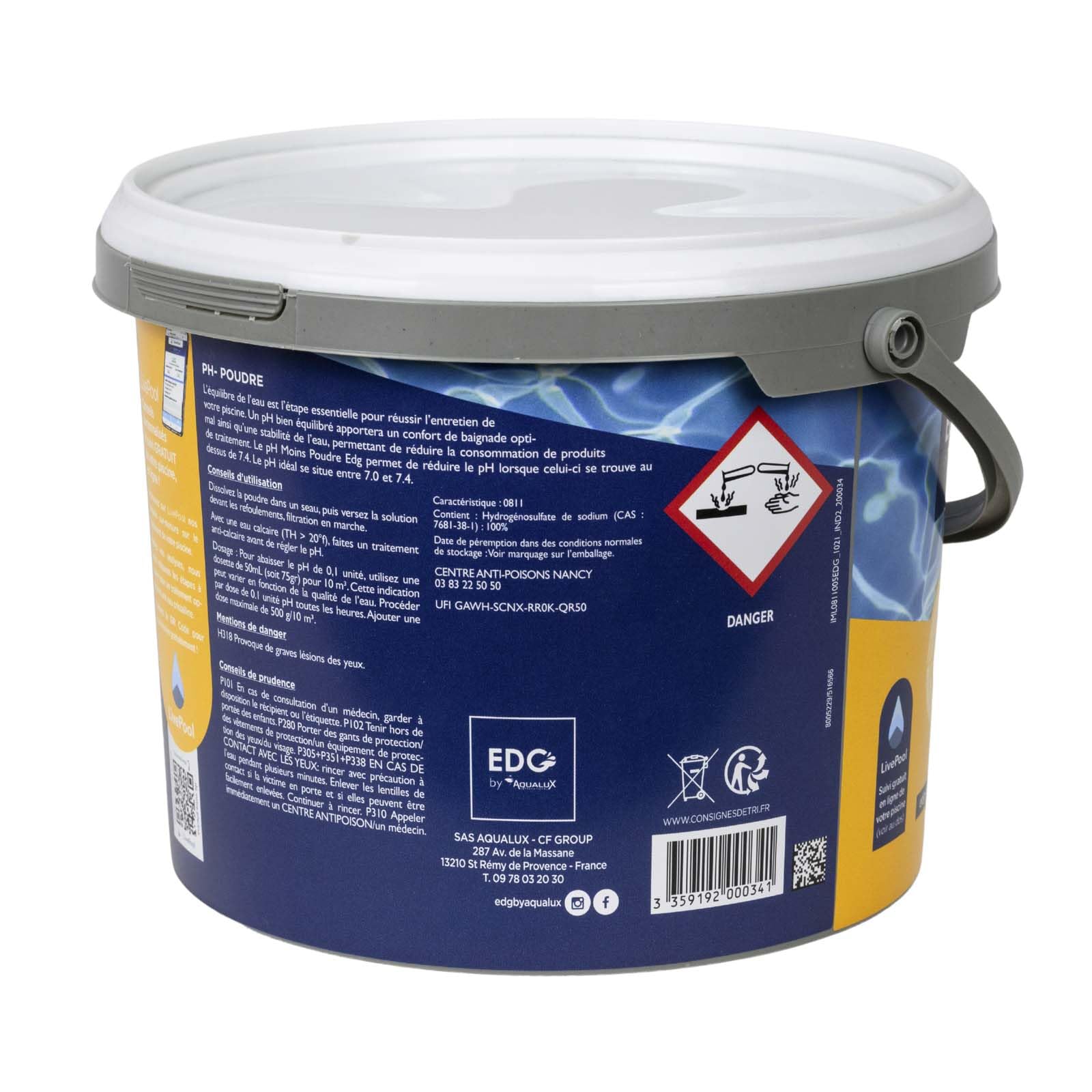 EDG PH-Senkungs-Pulver Für Pool & Schwimmbad – 5 Kg Sack