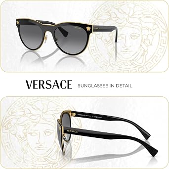 Versace VE2198 MEDUSA CHARM Round Sunglasses For Women +BUNDLE with ACCESSORY EYEWEAR KIT