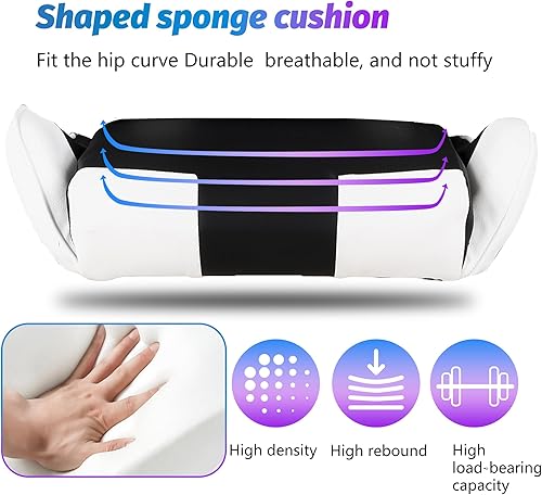 Miniatura 7 de PayLessHere Silla de oficina ergonómica con soporte lumbar, reposacabezas y reposabrazos, función giratoria giratoria y características ajustables