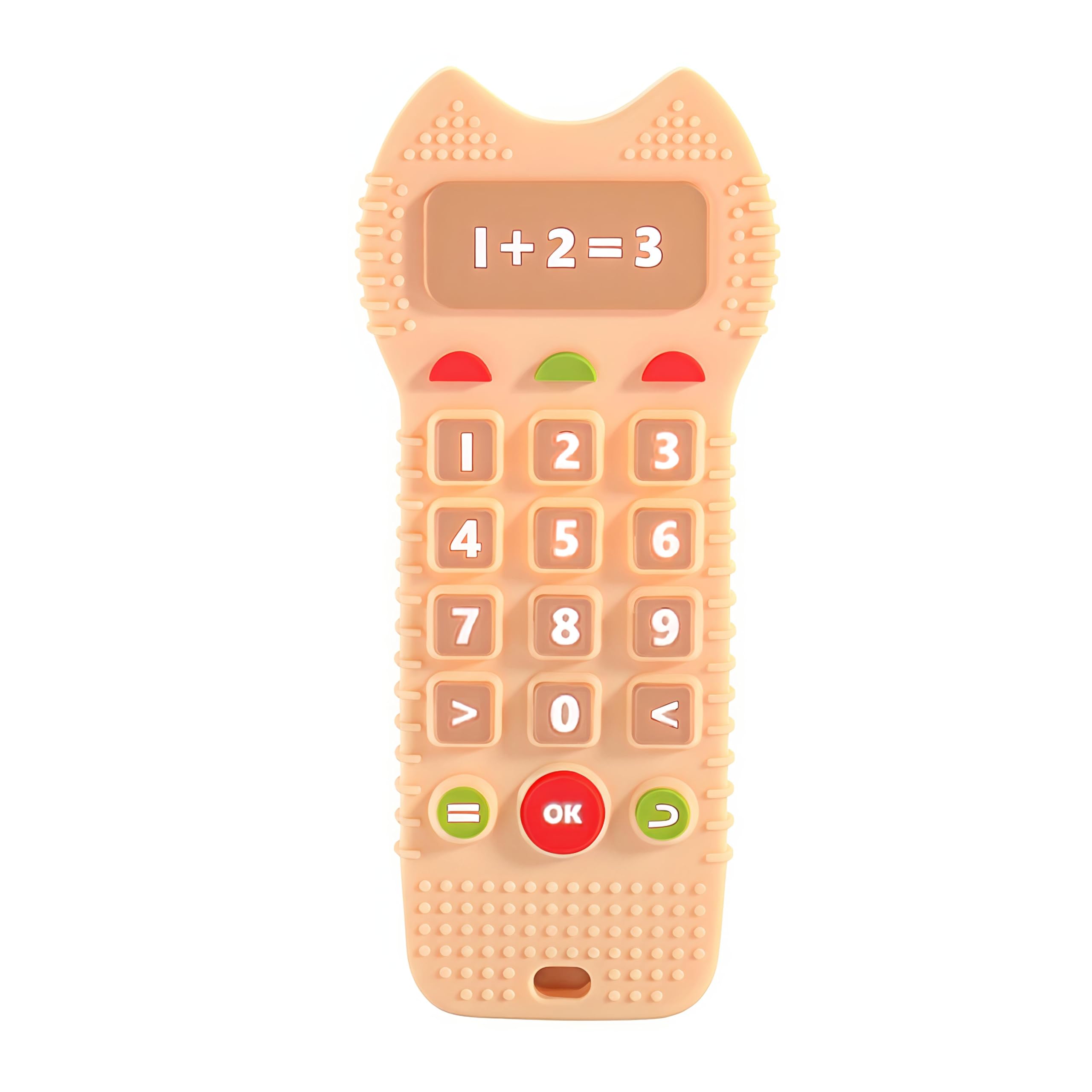 FunBlast Silicone Remote Teether for Baby, Remote Teether for 3+ Months and 6 to 12 Months Baby, Helps Biting Skills Development, Teething Toys for Babies and Toddlers (Beige)-image-43