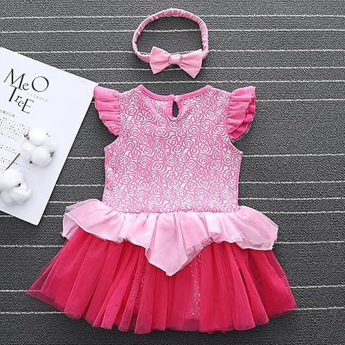 Miniatura 4 de Disfraces de princesa para bebés, vestido de tutú con mameluco y diadema para cumpleaños, Halloween, Navidad, conjunto elegante de fiesta