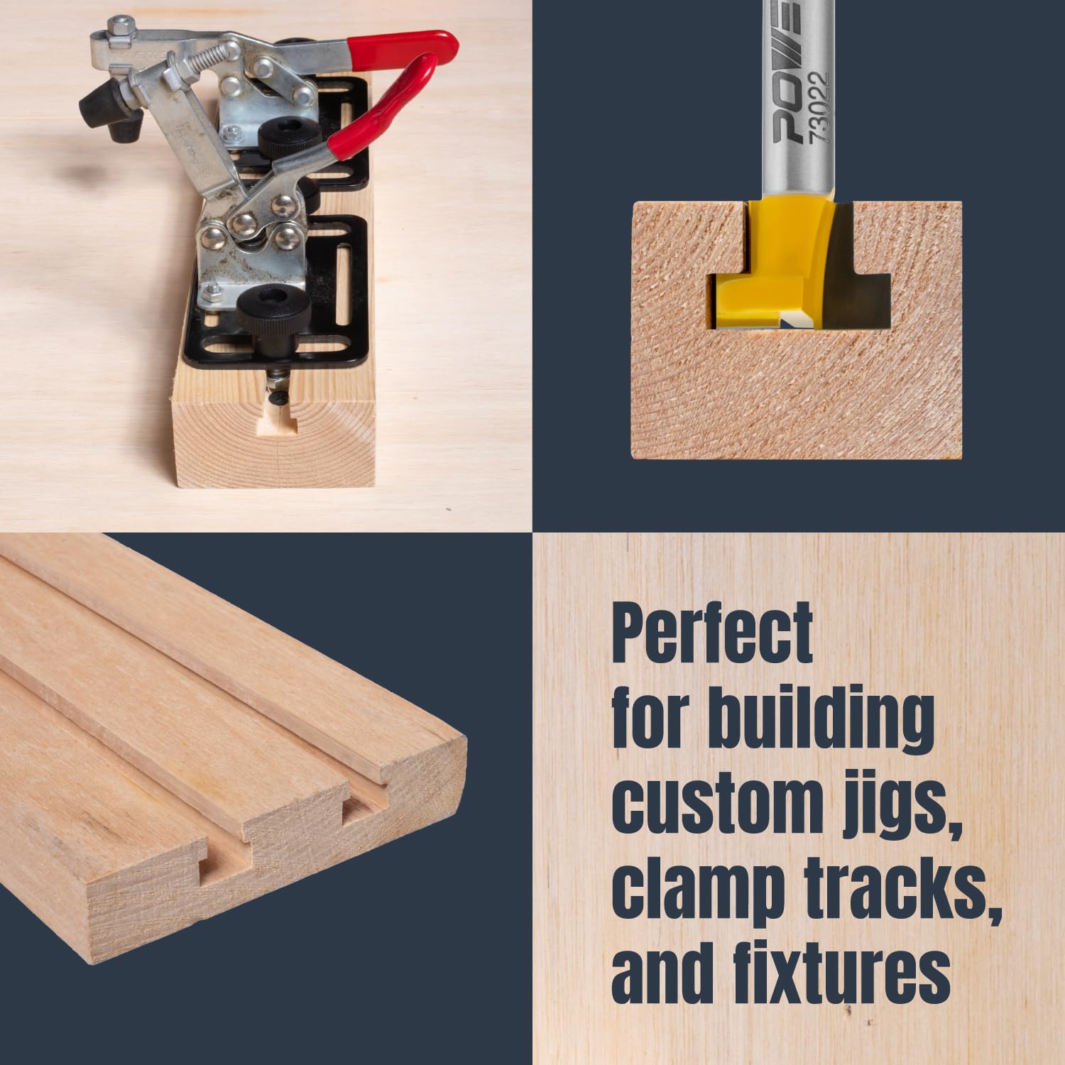 Snapklik.com : POWERTEC Keyhole Router Bit, Tungsten Carbide Tipped T ...