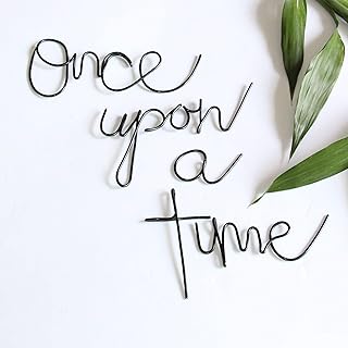 Once Upon a Time Sign Nursery Reading Corner Sign Read Book Nook Wall Art Metal Sign Hanging Decor for Kids Bookshelf Toddlers Classroom Library Decor Birthday Gift