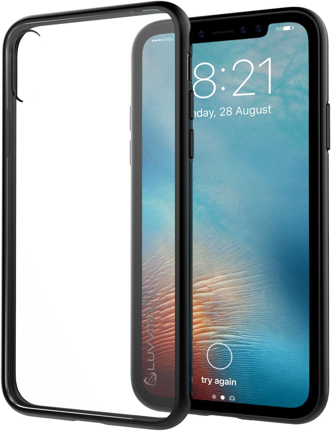 Buy Iphone Xs Case Luvvitt Clear View Iphone X Xs Case With Hybrid Scratch Resistant Back Cover And Shock Absorbing Bumper For Apple Iphone X And Xs With 5 8 Inch Screen 2017 2018