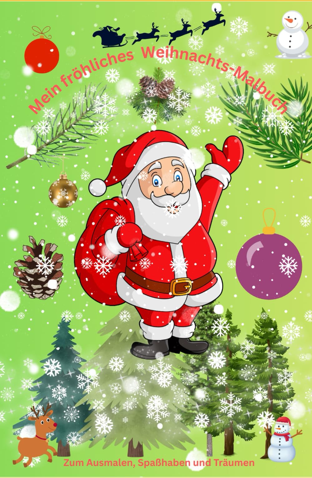 Mein fröhliches Weihnachts-Malbuch