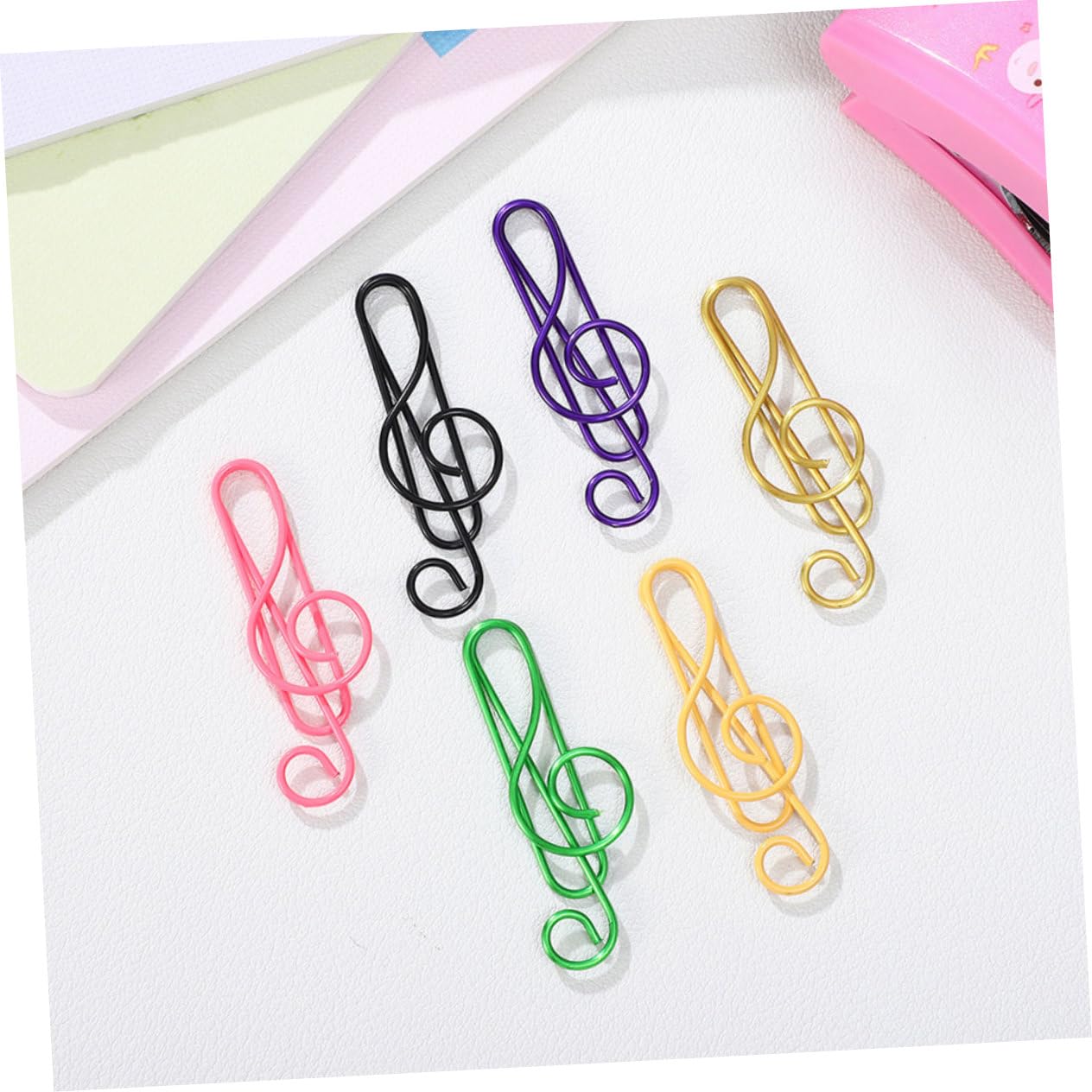 HOMSFOU 3 Set Nota Graffetta Graffette Piccole Graffette Per Documento Documi Clip Di Carta Clip Di Carta Uniche Piccole Clips Graziose Graffette File Clip Ferro Da Stiro 100 Pezzi*3