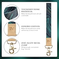 Vista 101 de Ecovision - Llavero con correa para llaves, llaveros de pulsera con 2 argollas para llaves para mujer