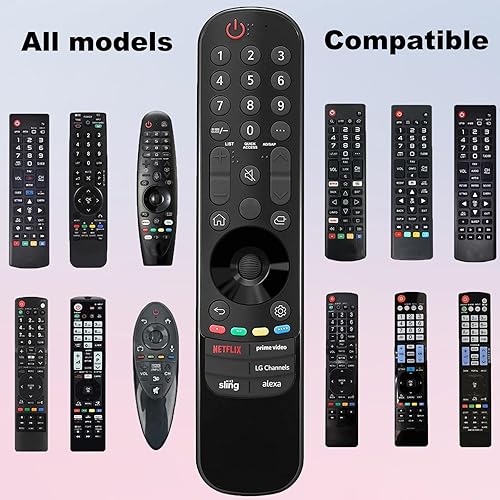 Miniatura 3 de Repuesto para control remoto LG TV, para todos los controles remotos LG 2019-2024 para televisores inteligentes, compatible con MR21222324GA TV
