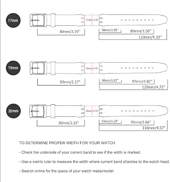 Silver Plated Stainless Steel Buckle Waterproof Silicone Rubber Watch Strap Watch Band (17mm, Iridescence)